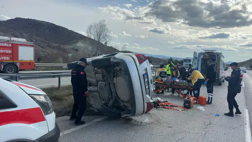 Korkutan Kazada Yürekler Ağza Geldi