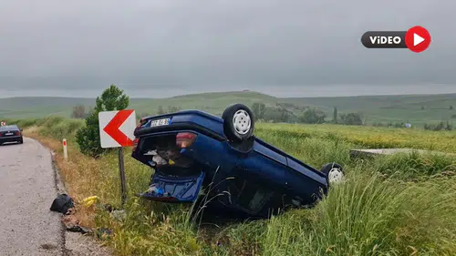 Otomobil Takla Attı: 4 Yaralı