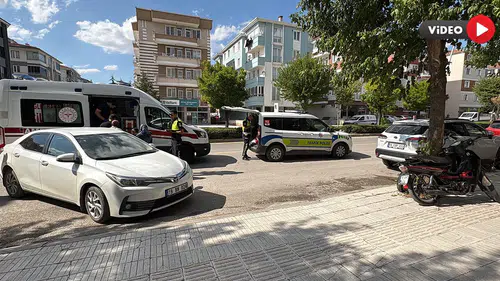 Otomobil ile Elektrikli Bisiklet Çarpıştı