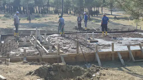 Osmancık'ta Festival Alanına Yeni Sosyal Donatı İnşa Ediliyor