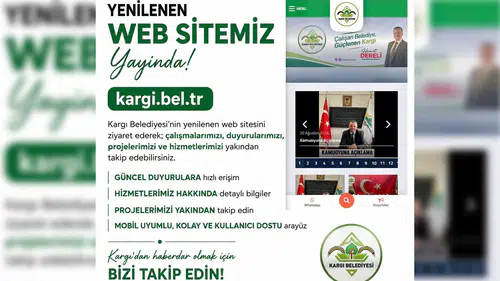 Kargı Belediyesi Yeni Web Sitesi Yayında