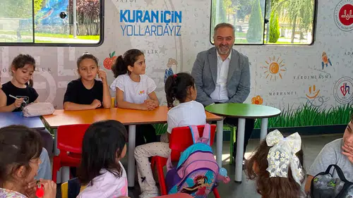 Mobil Kur’an Kursu Çocuklarla Buluştu