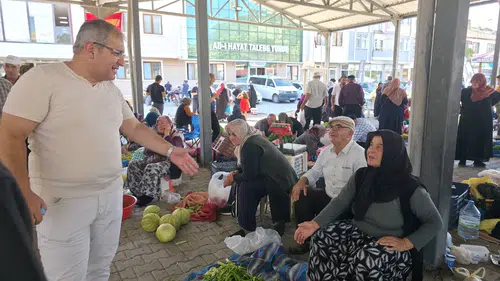 Başkan Ünlü’den Pazar Ziyareti