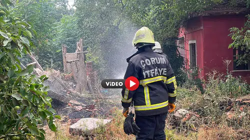 Otlukta Çıktı,Evlere Sıçramdan Söndürüldü