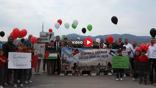 Balonlar ve Uçurtmalar Gazzeli Çocuklar İçin Gökyüzünde