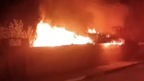 Alaca'da Dumanlar Gökyüzünü Kapladı
