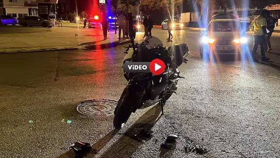 Otomobil ile Motosiklet Çarpıştı