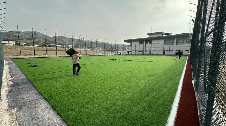 Osmancık'ta Yeni Futbol Sahasında Sona Yaklaşıldı