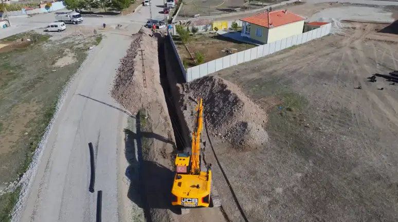 Alaca’da Altyapı Çalışmaları Sürüyor