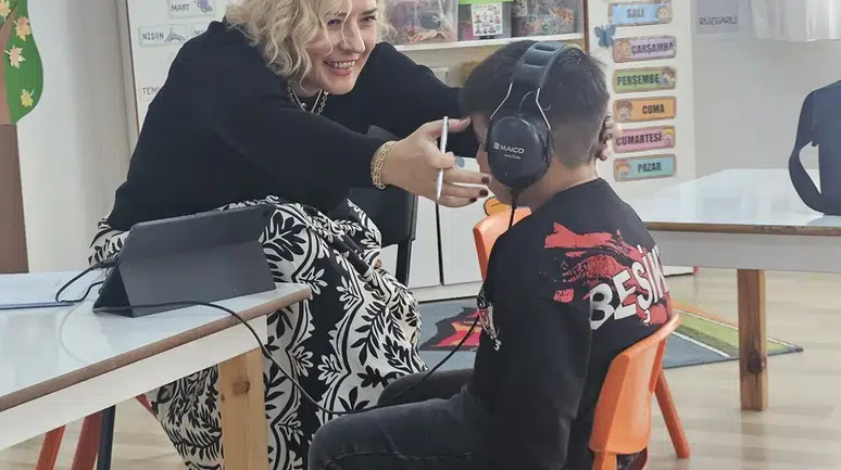 Anaokulu Öğrencilerine İşitme Taraması Testi Başladı