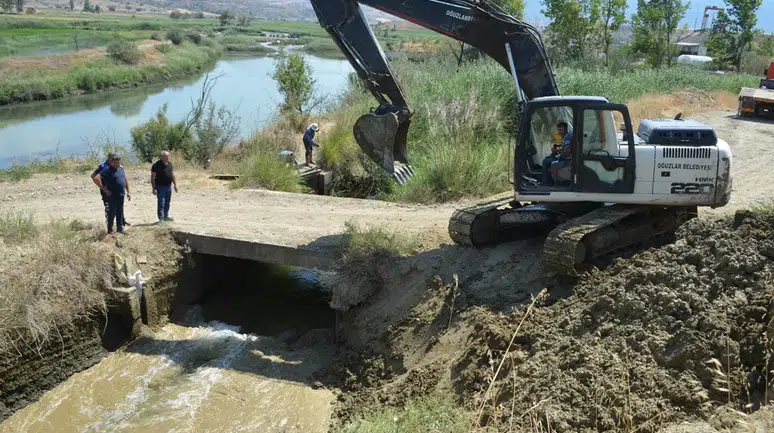 Dodurga’da Yıkılan Sulama Kanalı Onarıldı