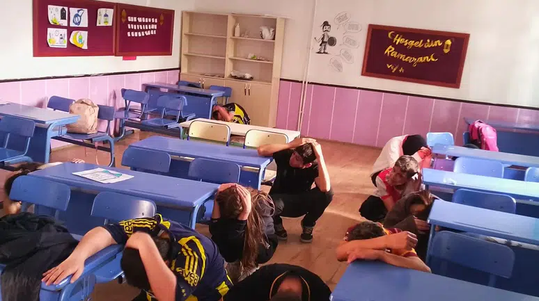 Kargı’da Okullarda Deprem Tatbikatı Yapıldı