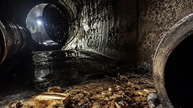 Kanalizasyonda milyonluk hazine ortaya çıktı! Miktarı dudak uçuklattı