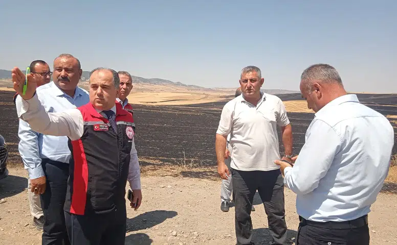 Yangın Mağduru Çiftçilere Destek Ziyareti
