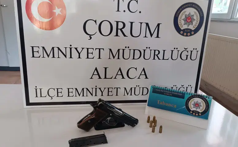 Trafik Denetiminde Silah Ele Geçirildi