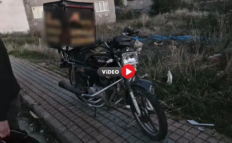 Otomobil ile Motosiklet Çarpıştı