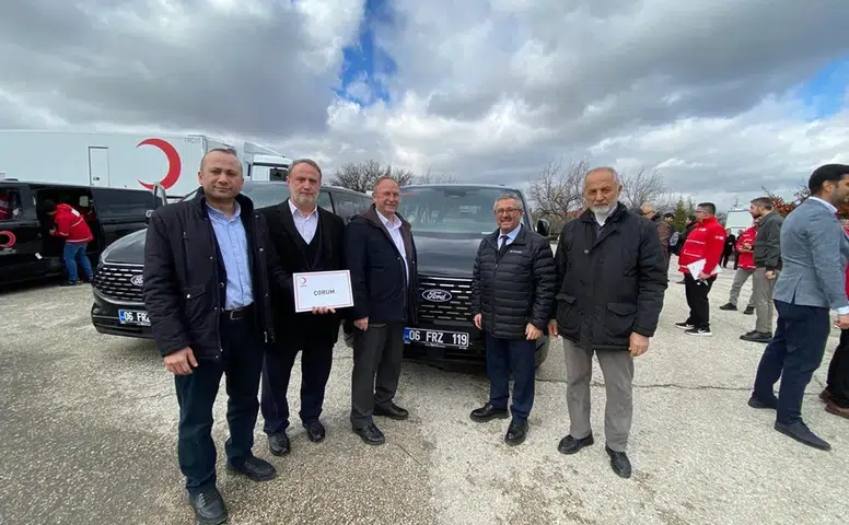 Çorum Kızılay’a Yeni Araç