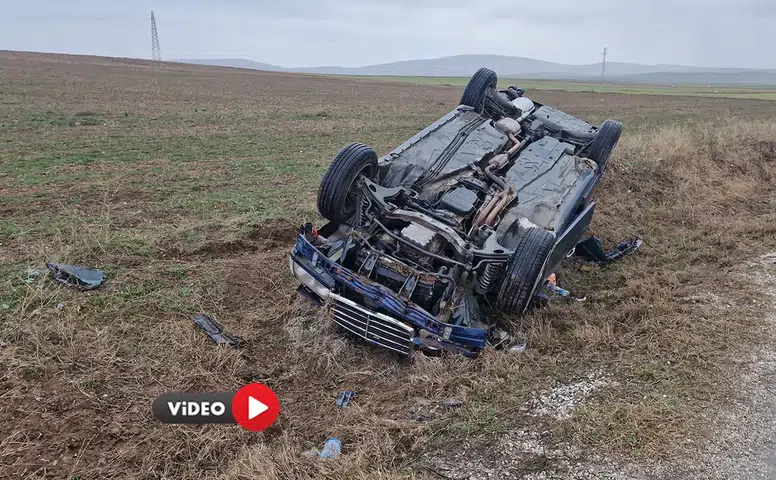 Otomobil Şarampole Devrildi: 1 Yaralı