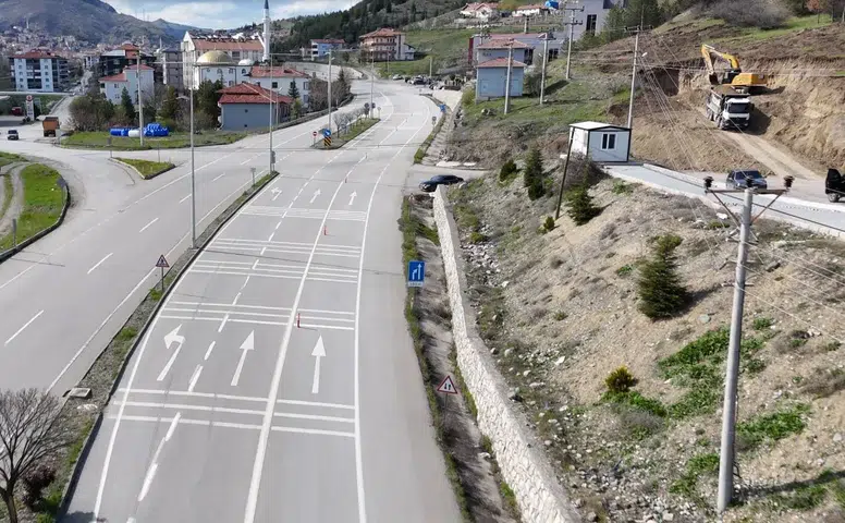 Bayat’ta Hastane Kavşağına Düzenleme