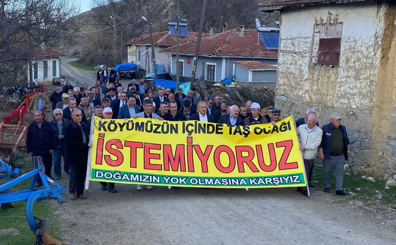 Çorum’da Köy Halkı Taş Ocağına Karşı Direniyor