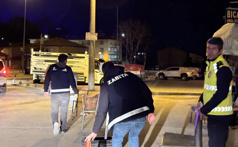Kaldırım İşgaline Gece Denetimi