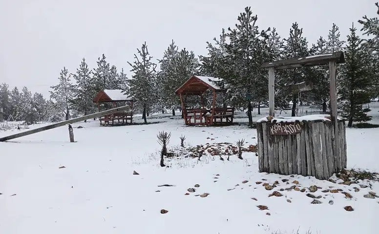 Çorum'un Yüksek Kesimleri Beyaza Büründü