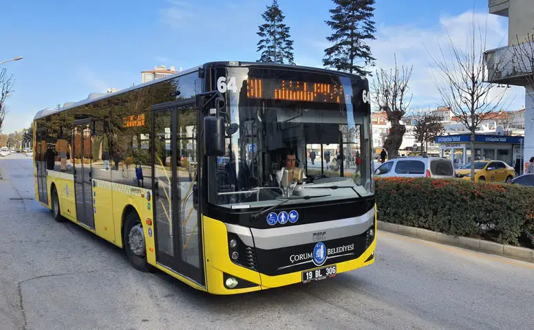 Çorum’da Toplu Taşıma Ücretsiz Oluyor