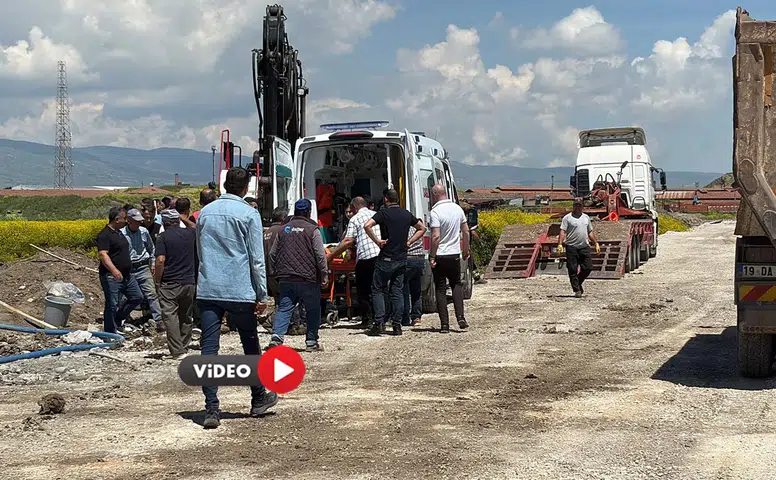Göçük Altında Kalan İşçiyi Mesai Arkadaşları Böyle Kurtardı