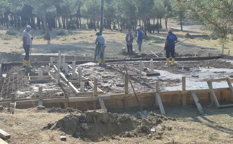 Osmancık'ta Festival Alanına Yeni Sosyal Donatı İnşa Ediliyor