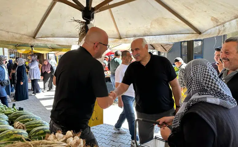 Pazarda Hem Esnafı Hem Vatandaşı Dinledi