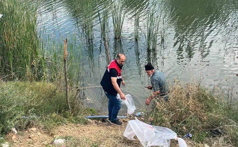 Gölete Yavru Balık Bırakıldı