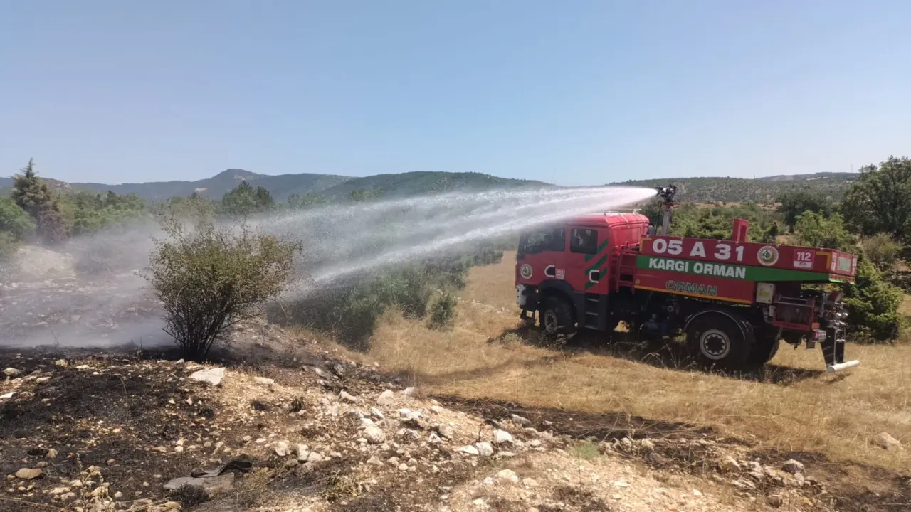 Ormanlık Alanda Çıkan Yangın Büyümeden Söndürüldü 1