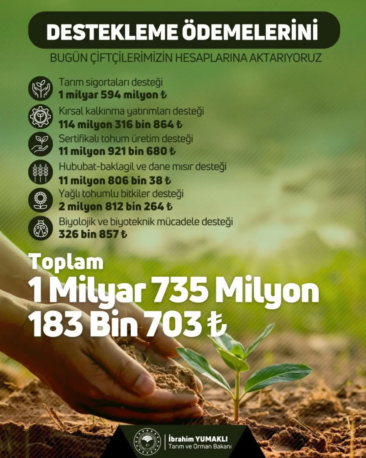 Ahlatcı'dan Çiftçilere Müjde 1