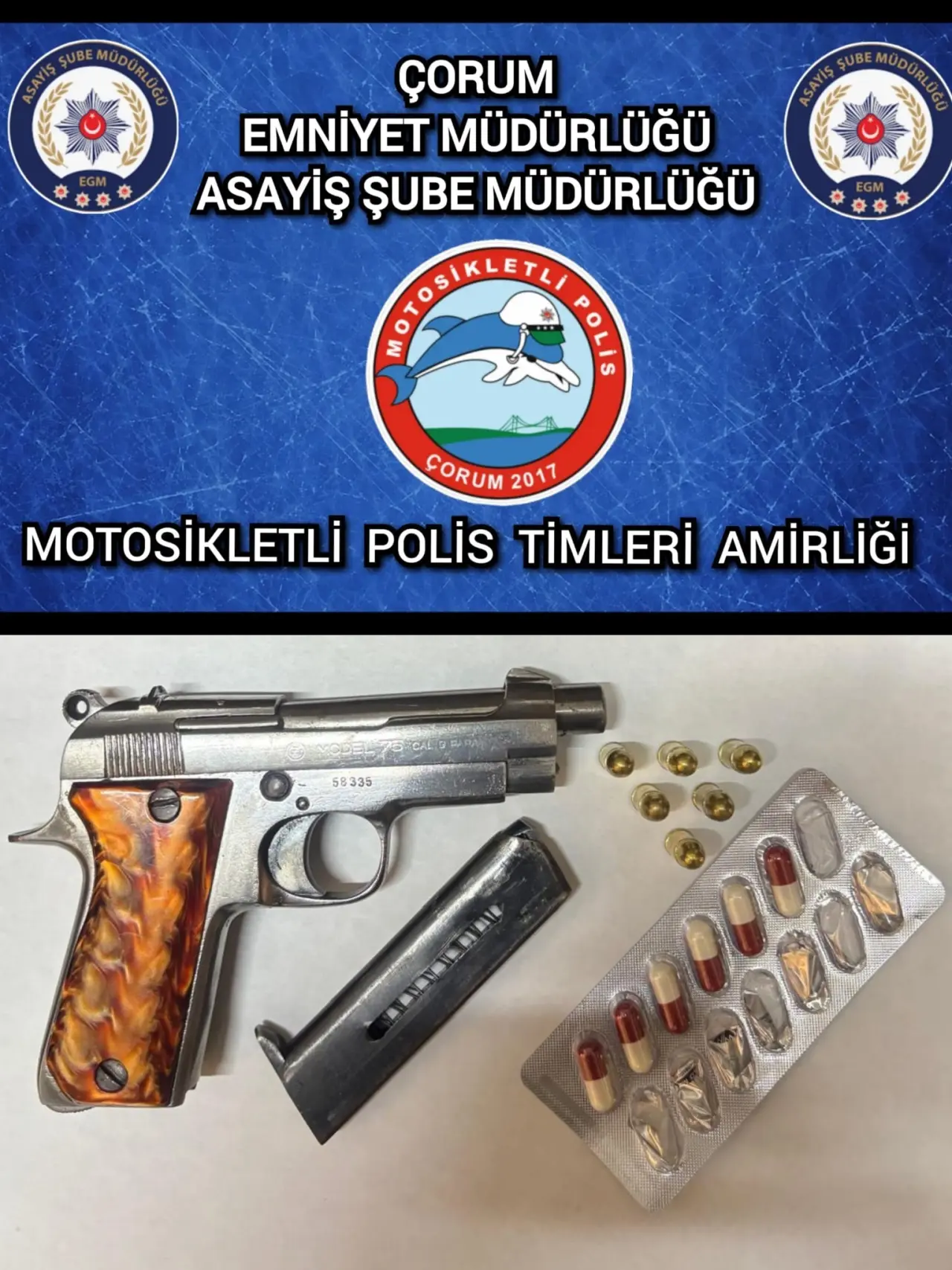 Çorum’da Silahlar ve Uyuşturucu Ele Geçirildi 1