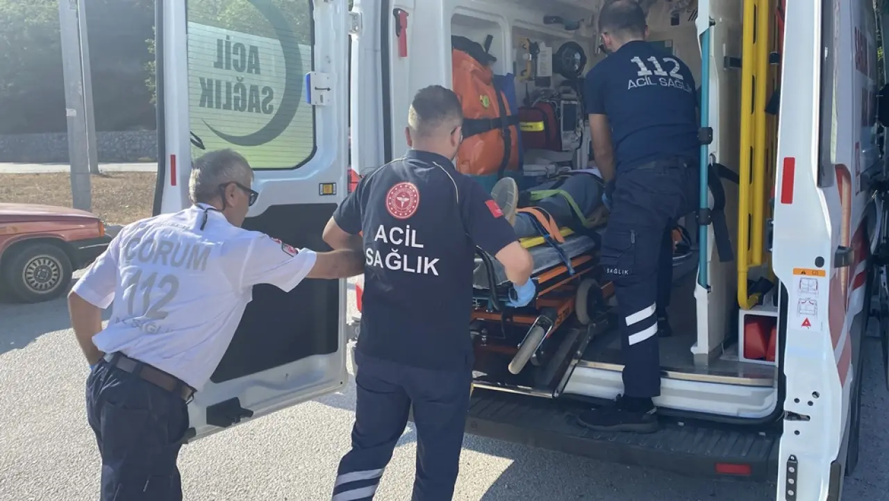 Otomobil Yol Kenarındaki Bordür Taşlara Çarptı 4