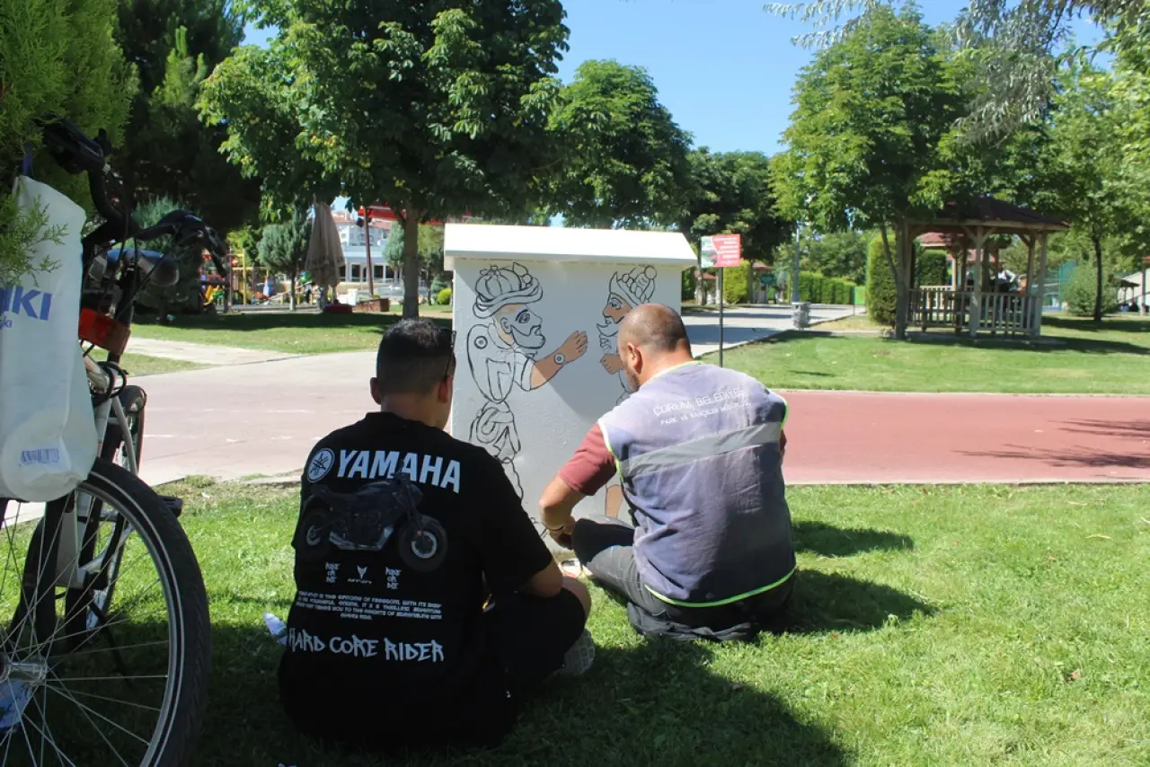 Çorum Sokakları Sanatla Renkleniyor 8