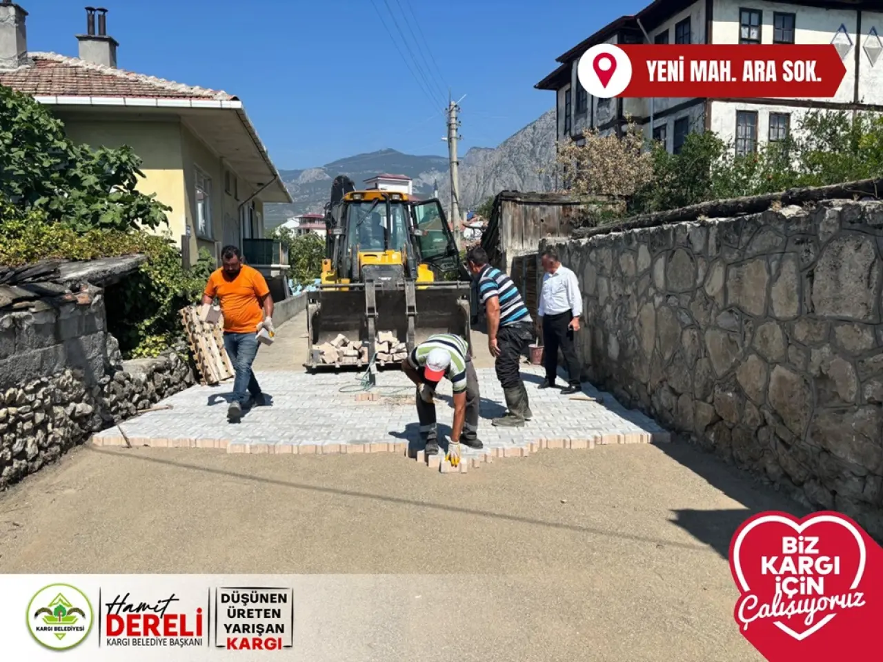 Kargı’da Kilit Parke Taşı Çalışmaları Sürüyor 2