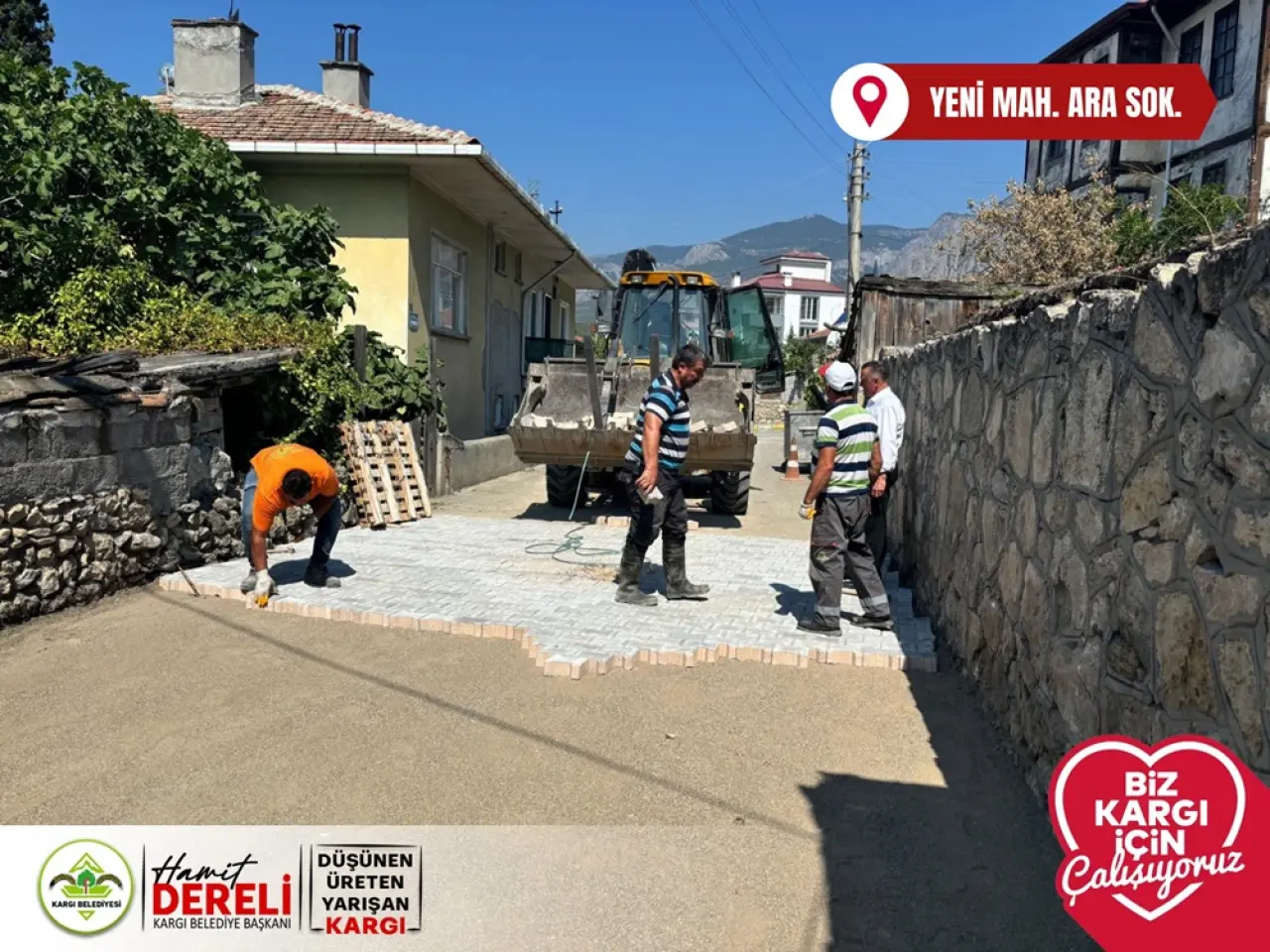 Kargı’da Kilit Parke Taşı Çalışmaları Sürüyor 1