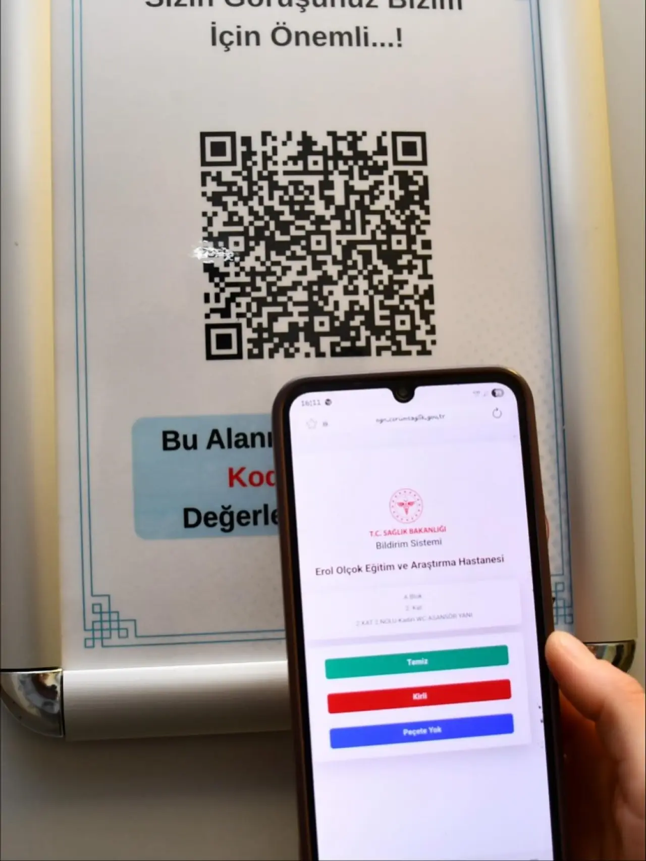 Hastane Temizliğine ‘Karekodlu’ Denetim 5
