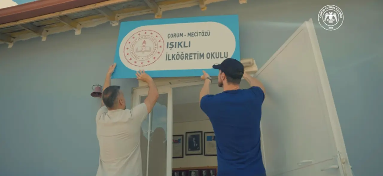 Çorum FK'den Köy Okuluna Destek 1
