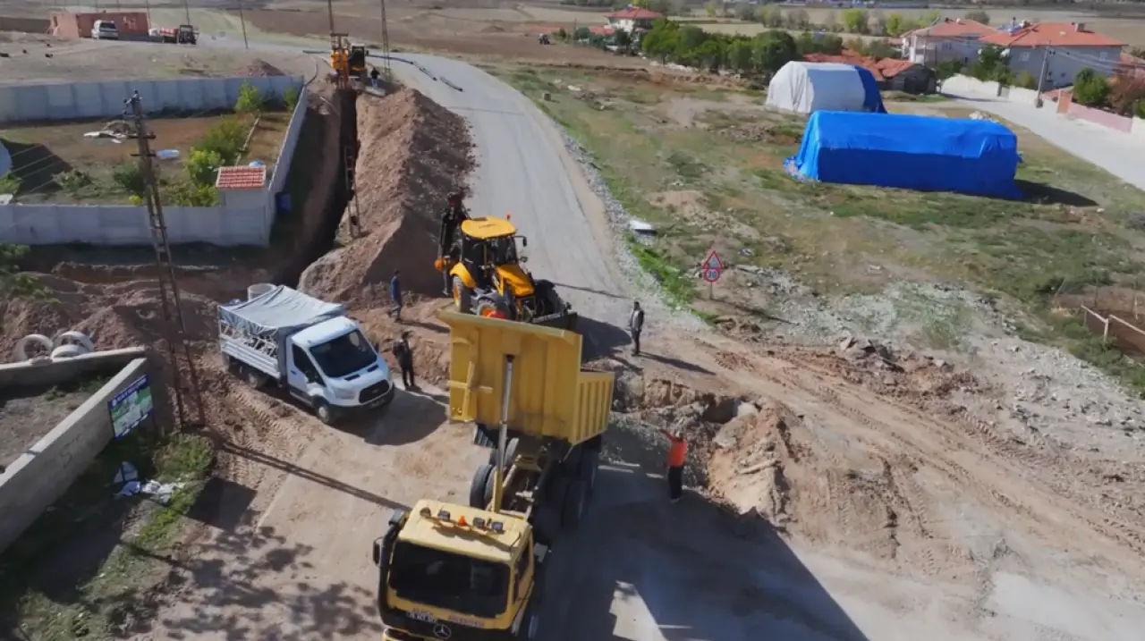 Alaca’da Altyapı Çalışmaları Sürüyor 3