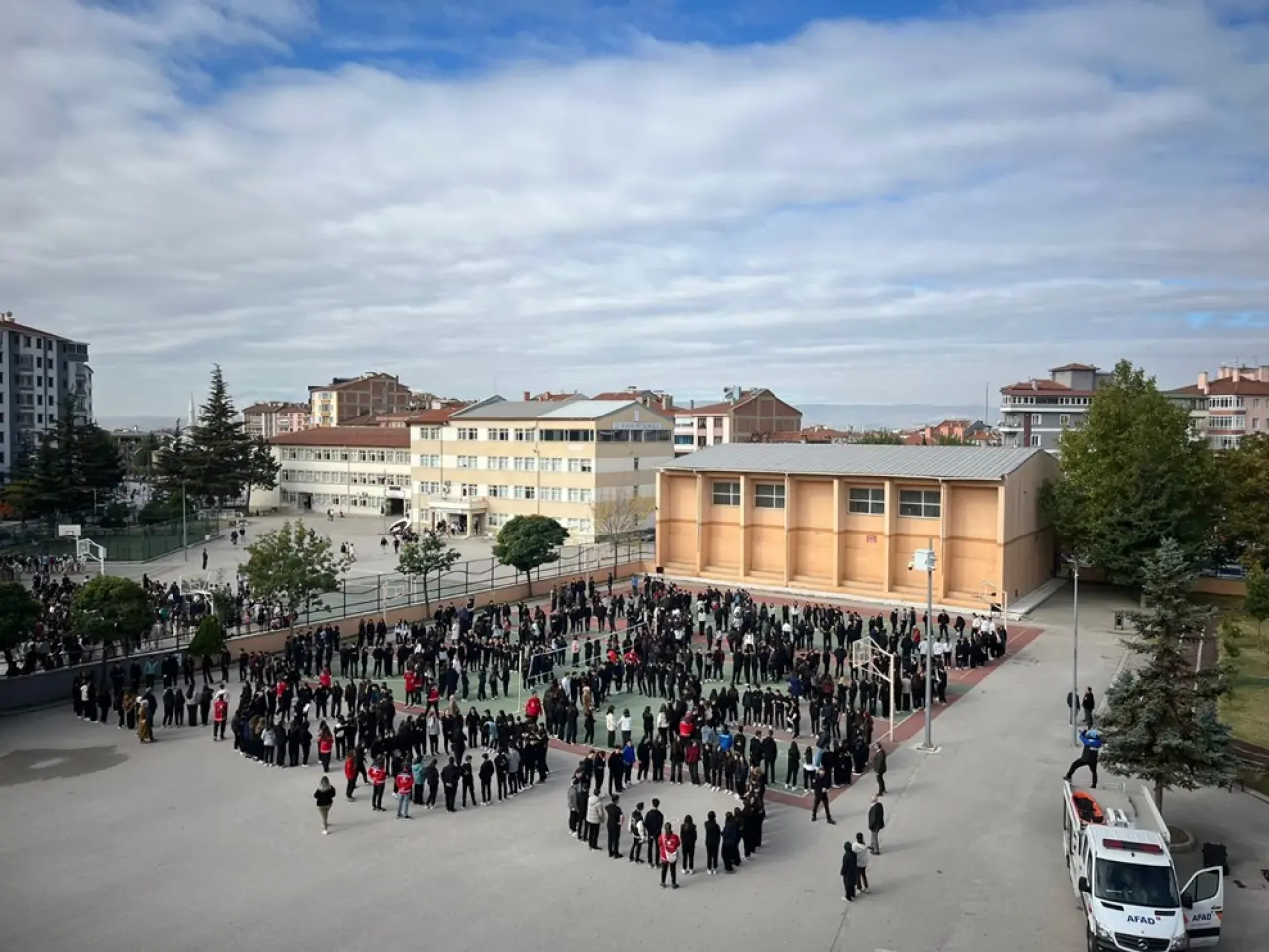 Okullarda Eş Zamanlı Tatbikat 1