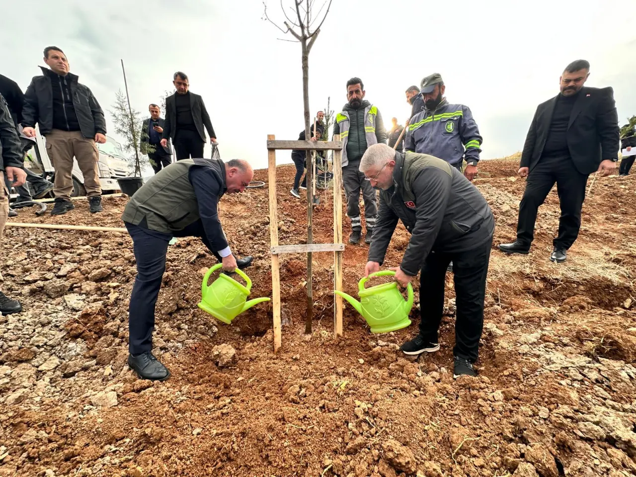 Yeni Ormanda İlk Ağaçlar Toprakla Buluştu 3
