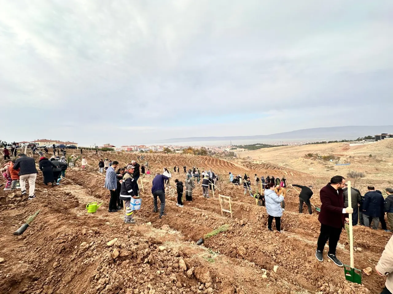 Yeni Ormanda İlk Ağaçlar Toprakla Buluştu 7