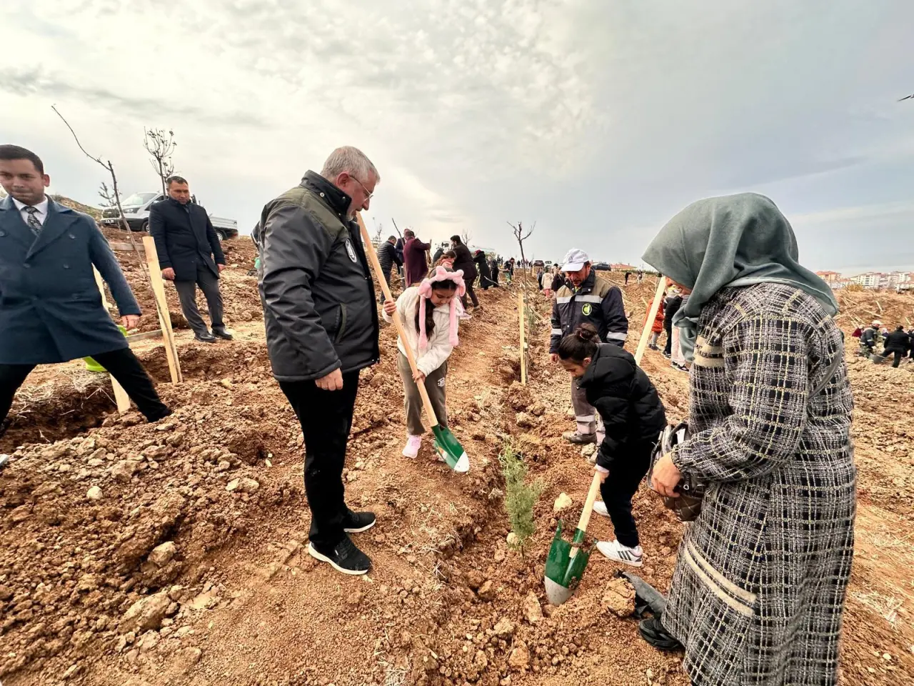 Yeni Ormanda İlk Ağaçlar Toprakla Buluştu 1