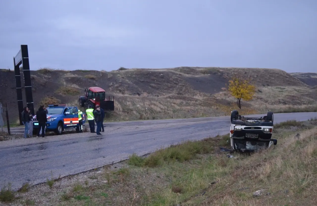 Dodurga’da Minibüs Devrildi: 1 Yaralı 4