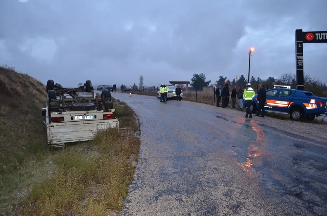 Dodurga’da Minibüs Devrildi: 1 Yaralı 1