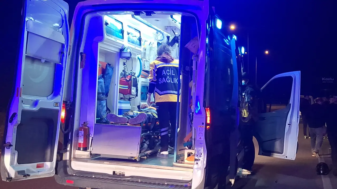 Motosiklet kazası: 2 yaralı 1