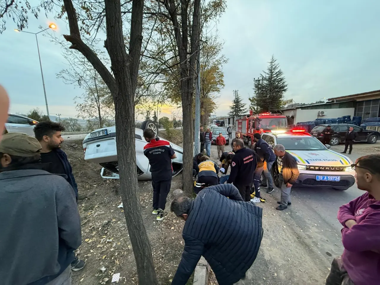 Takla Atan Otomobil Hurdaya Döndü 3