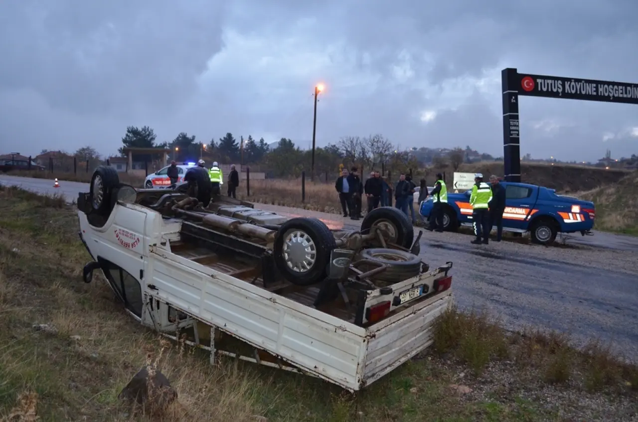 Dodurga’da Minibüs Devrildi: 1 Yaralı 2